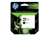 HP 21XL - 12 ml - Lång livslängd - svart - original - bläckpatron - för Deskjet F2185, F2187, F2210, F2235, F2240, F2275, F2280, F2290, F375, F4175, F4190, F4194 C9351CE#UUS