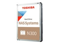 Toshiba N300 NAS - Hårddisk - 20 TB - inbyggd - 3.5" - SATA 6Gb/s - 7200 rpm - buffert: 512 MB HDWG62AUZSVA