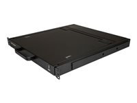 StarTech.com 1U enports KVM-konsol för serverrack - 17 tum - KVM-konsol med omkopplare för tangentbord/video/mus - 1 portar - USB - 17" - kan monteras i rack - 1280 x 1024 @ 60 Hz - 250 cd/m² - 1000:1 - 5 ms - VGA - svart - 1U RKCONS1701