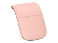 Microsoft Arc Mouse - Mus - optisk - 2 knappar - trådlös - Bluetooth 4.1 LE - soft rosa ELG-00029