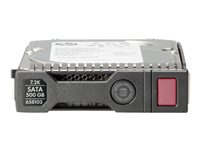 HPE Midline - Hårddisk - 500 GB - hot-swap - 3.5" LFF - SATA 6Gb/s - 7200 rpm - med HPE SmartDrive carrier 658071-B21