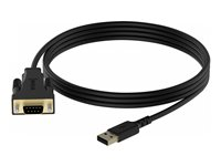 Vision USB to Serial Adaptor - Seriell adapter - USB - RS-232 - svart TC-USBSER