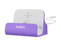 Belkin MIXIT ChargeSync Dock - Dockningsstation för mobiltelefon, digitalspelare - lila F8J045BTPUR