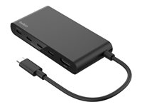 Belkin CONNECT - Dockningsstation - för laptop, smartmobil, surfplatta - USB-C - HDMI AVC021HQBK