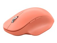 Microsoft Bluetooth Ergonomic Mouse - Mus - ergonomisk - optisk - 5 knappar - trådlös - Bluetooth 5.0 LE - persika 222-00037