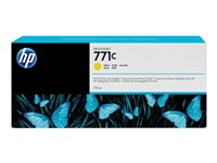 HP 771C - 775 ml - gul - original - bläckpatron - för DesignJet Z6200, Z6600, Z6610, Z6800, Z6810 B6Y10A