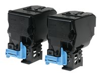 Epson - 2-pack - svart - original - tonerkassett - för Epson AL-C300; AcuLaser C3000; WorkForce AL-C300 C13S050751