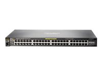 HPE Aruba 2530-48G-PoE+ - Switch - Administrerad - 48 x 10/100/1000 (PoE+) + 4 x Gigabit SFP - skrivbordsmodell, rackmonterbar, väggmonterbar - PoE+ J9772A#ABB