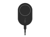 Belkin BoostCharge - Trådlös laddningshållare för bil - 10 Watt - svart - för Apple iPhone 12, 12 mini, 12 Pro, 12 Pro Max WIC004BTBK-NC