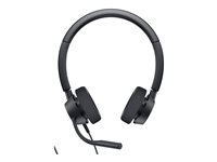 Dell Pro Stereo Headset WH3022 - Headset - kabelansluten - USB - Zoomcertifierad, Certifierad för Microsoft-teams DELL-WH3022