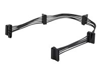 StarTech.com 15.7 in (400 mm) SATA Power Splitter Adapter Cable - M/F - 4x Serial ATA Power Cable Splitter (PYO4SATA) - Strömdelare - SATA-ström (hane) till SATA-ström (hona) - 40 cm - svart - för P/N: BRACKET125PT, BRACKET125PTP, BRACKET425F, PEXUSB311AC3, S251BU31REM, SATBP125VP PYO4SATA