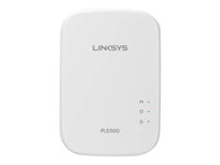 Linksys PowerLine PLEK500 - PowerLine adaptersats - GigE, HomePlug AV (HPAV) 2.0 (paket om 2) PLEK500-EU