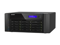 QNAP TS-h1290FX - NAS-server - 12 fack - SATA 6Gb/s / PCIe (NVMe) / U.2 - RAM 128 GB - 25 Gigabit Ethernet / 2.5 Gigabit Ethernet - iSCSI support TS-H1290FX-7302P-128G