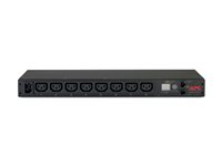 APC Metered Rack PDU AP7820B - Kraftdistributionsenhet (kan monteras i rack) - AC 200/208/230 V - 2300 VA - Ethernet 10/100 - ingång: IEC 60320 C14 - utgångskontakter: 8 (power IEC 60320 C13) - 1U - 1.98 m sladd - för P/N: SMTL1000RMI2UC, SMX1000C, SMX1500RM2UC, SMX1500RM2UCNC, SMX750C, SMX750CNC AP7820B