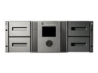 HPE MSL4048 Ultrium 3000 - Bandbibliotek - 72 TB / 144 TB - platser: 48 - LTO Ultrium ( 1.5 TB / 3 TB ) x 2 - Ultrium 5 - högsta antal enheter: 4 - SAS-2 - kan monteras i rack - 4U - streckkodsläsare, kryptering BL538B