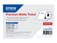 Epson Premium - Matt - Rulle (10,2 cm x 50 m) 1 rulle (rullar) biljetter - för Epson GP-C831, TM-C3400; ColorWorks CW-C4000, TM-C7500; TM C3400, C3500 C33S045390