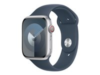 Apple - Band för smart klocka - 45 mm - storlek S/M - stormblå MT3Q3ZM/A