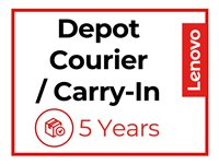 Lenovo Courier/Carry-in Upgrade - Utökat serviceavtal - material och tillverkning (för bärbara datorer) - 5 år (från ursprungligt inköpsdatum av utrustningen) - för ThinkPad P14s Gen 3; P14s Gen 4; P15v Gen 3; P16s Gen 1; T15p Gen 3 5WS1H31793