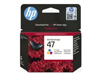 HP 47 - 14 ml - färg (cyan, magenta, gul) - original - Ink Advantage - bläckpatron 6ZD61AE#BHK